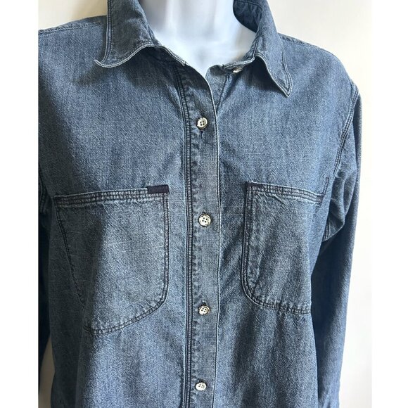 Madewell Women’s Button Down Farmcore Chambray Shirt - Picture 4 of 4